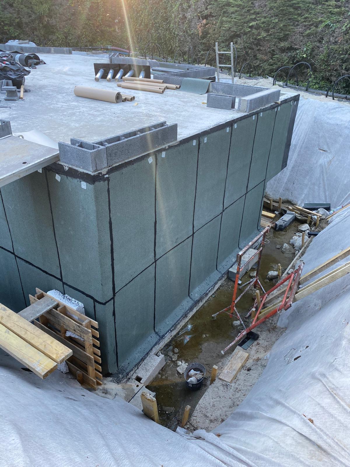 Chantier d'isolation et de traitement de façade